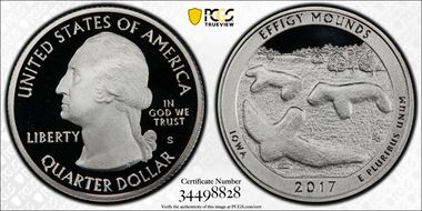 2017-S 25C Effigy Mounds NP-Silver Limited Edition Proof Set - First Strike PR70DCAM