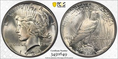 1934 $1 MS65