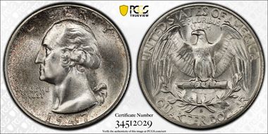 1947-S/S 25C RPM, FS-501 MS66+