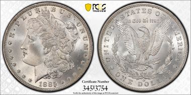 1885-O $1 MS67
