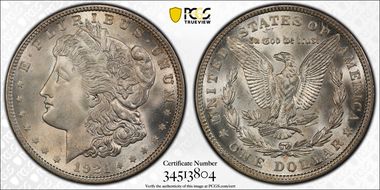 1921 $1 Morgan MS66