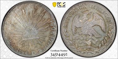 1884-Ga TB 8 R Ga68 MS64