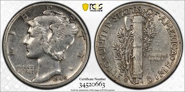 1942/1-D 10C AU50