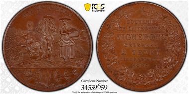 1889 Medal Lavanchy-188 Bronzed AE SP65