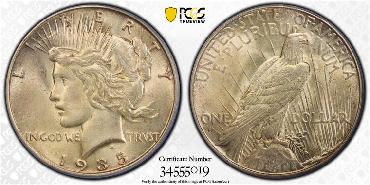 Cert 34555019 - Coin Image