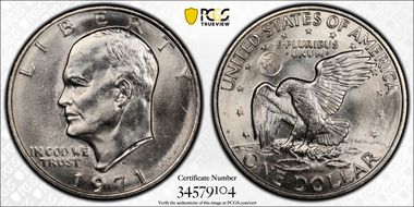1971-D $1 MS65