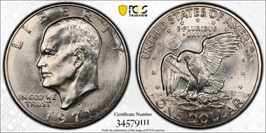 1971-D $1 MS65
