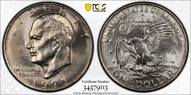 1971-D $1 MS65