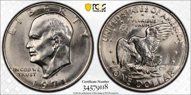 1971-D $1 MS65
