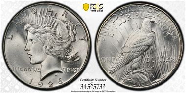 1926 $1 MS66