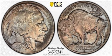 1913-D 5C Type 1 MS67+