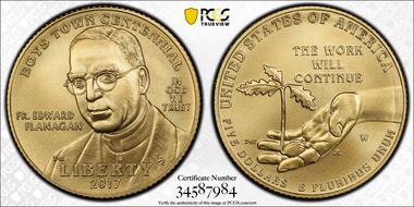 2017-W $5 Boys Town MS70