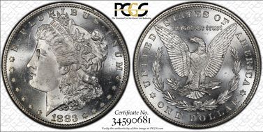 1883-S $1 MS64+