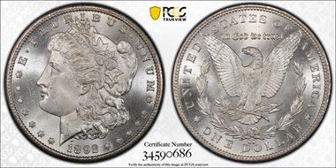 1892-CC $1 MS66