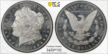 1883 $1 MS65DMPL