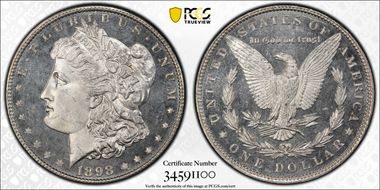 1898 $1 MS65DMPL