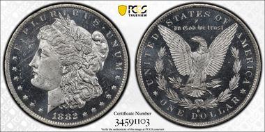 1882-O $1 MS64+ DMPL