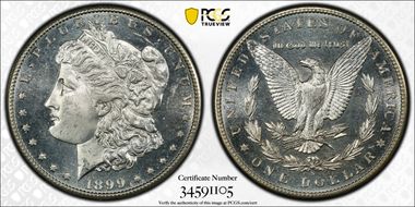 1899-S $1 MS64DMPL