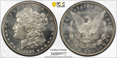 1901-O $1 MS64DMPL