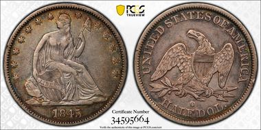 1845-O 50C WB-11 Large O XF40