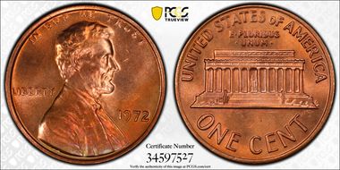1972 1C DDO FS-107 MS66RD