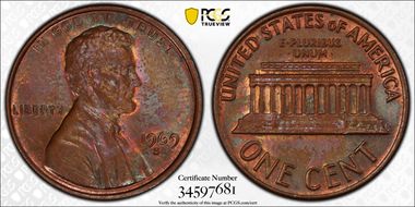 1969-S 1C Doubled Die Obverse MS63BN