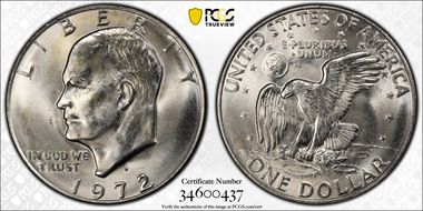 1972-D $1 MS65