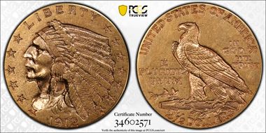 1912 $2.50 AU55