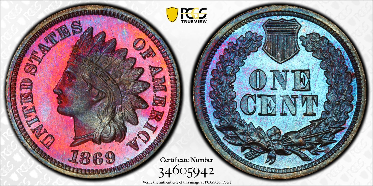 PCGS Set Registry - Larry Shepherd Colorfully Toned Proof Bronze Indian ...