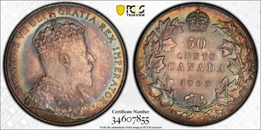 1909 50C MS64+