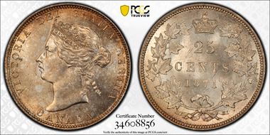 1871 25C MS66