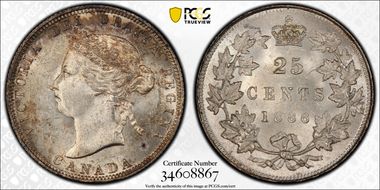 1886 25C MS64