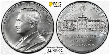 (2015) Medal Harry S. Truman Chronicles Set First Strike MS70