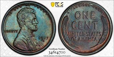 1917-D 1C MS64BN