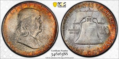 1949-S 50C MS67+ FBL