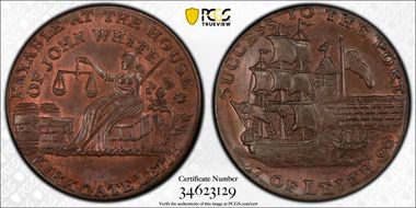 1796 Tk 1/2D DH-58 Lothian Leith MS65BN