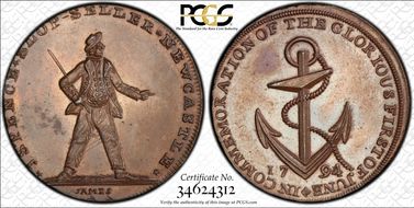 1794 Tk 1/2D DH-17 Northumberland MS64BN