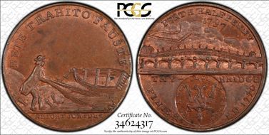 1797 Tk 1/2D DH-1 Perthshire, Perth MS65RB