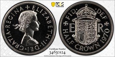 1970 1/2 Cr S-4145 PR64