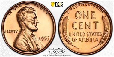 1953 1C Re-Engraved Design FS-401 PR67RD