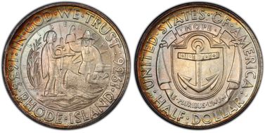 1936-S 50C Rhode Island MS67+