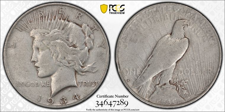 Cert 34647289 - Coin Image