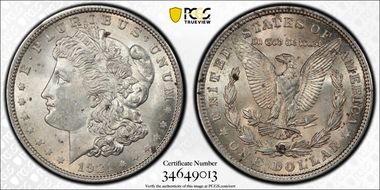 1921 $1 Morgan MS63