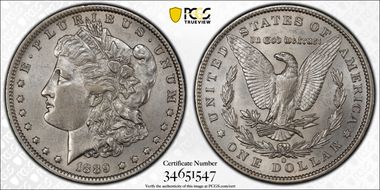 1889-O $1 AU58