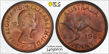 1962 Y. (p) 1D DDO MS64RB