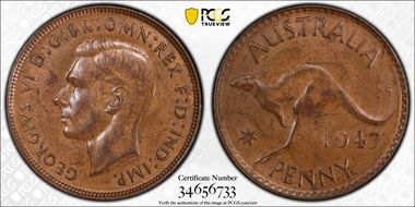 1947 Y. (p) 1D MS63BN