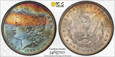 1884-O $1 MS65+