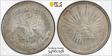 1904-Mo AM Peso KM-409.2 AU58