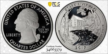 2017-S 25C Ozark NP-Silver Limited Edition Proof Set - First Strike PR70DCAM