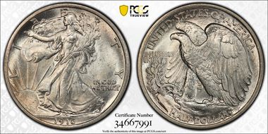 1916 50C MS64